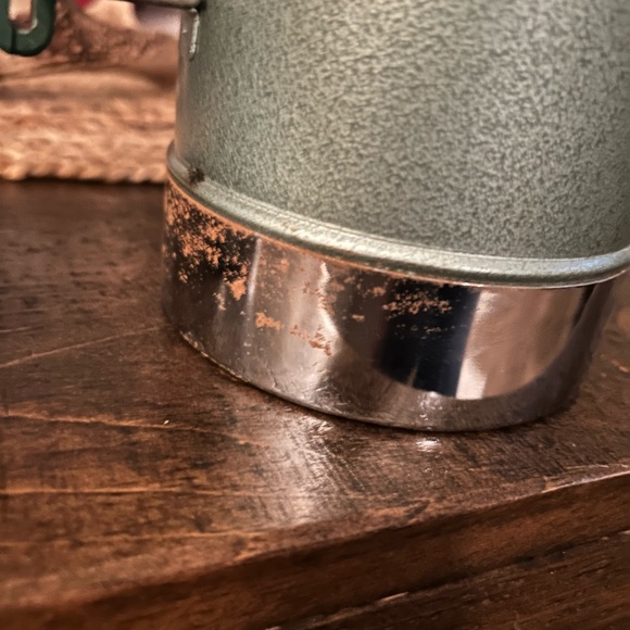 Vintage Stanley Aladdin Thermos USA Made A9450DH Green Metal 1/2 Gallon Cup 64oz - Picture 5 of 8